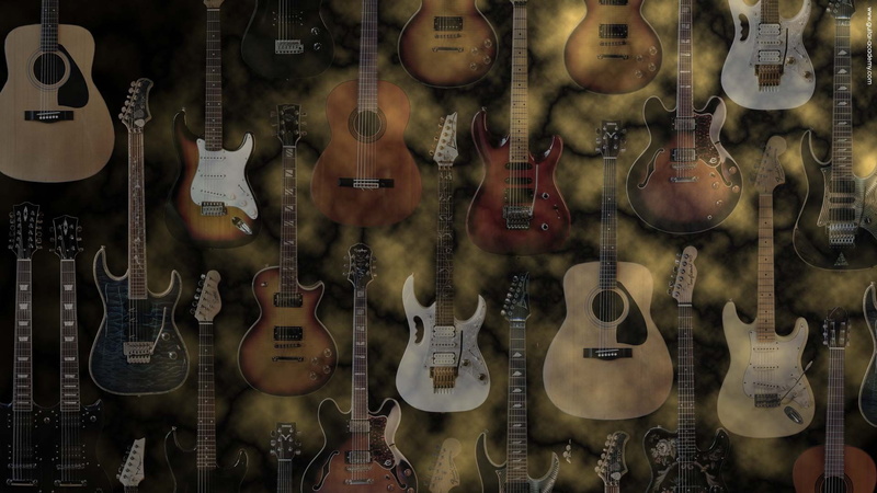 large group of objects, arts culture and entertainment, arrangement, variation, string instrument, store, guitar, music, retail display, choice, shopping