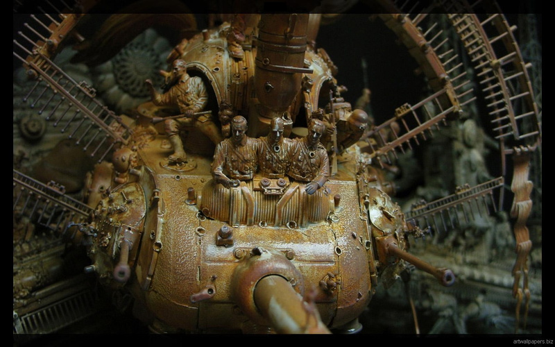 no people, machinery, auto post production filter, kuksi, mode of transportation, equipment, art, indoors, steampunk, industry, transfer print, metal, machine part