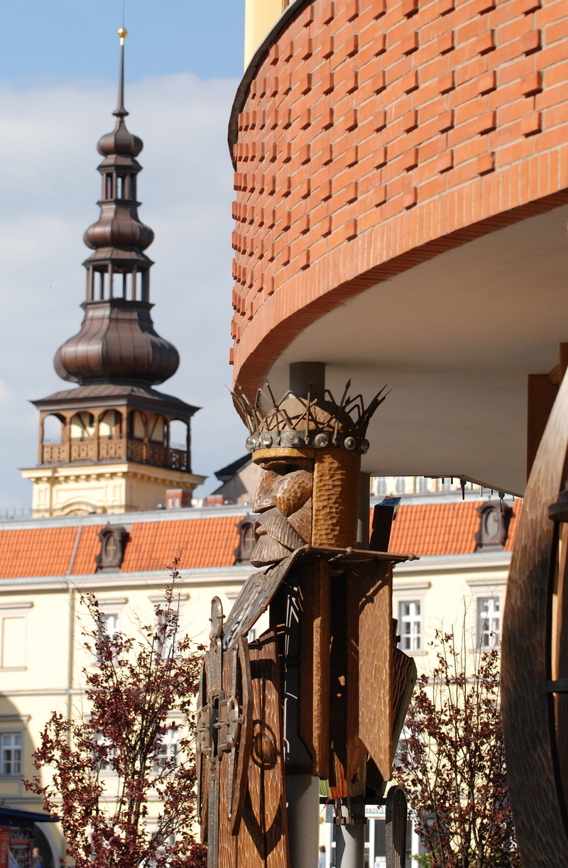 theatre, building Exterior, urban Scene, travel, city, Ostrava, outdoors, sky, day, place of worship, tower, puppet, architecture, no people, 2K, Czech Republic