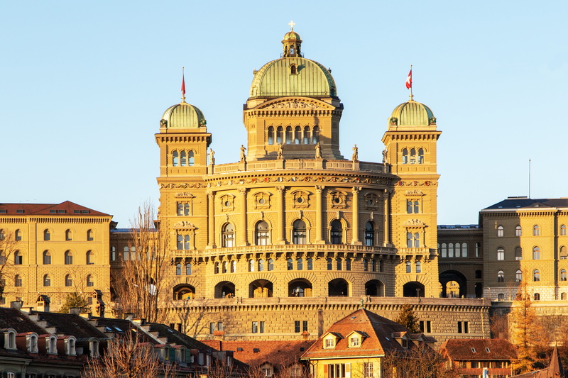 switzerland, clear sky, built structure, bern, sky, architecture, travel, nature, no people, sunny, the past, facade, history, outdoors, federal city, government