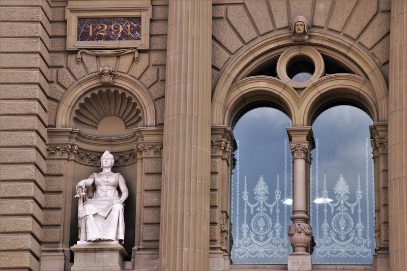 bern, the window, bundeshaus, the structure of the, statue, male likeness, see, built structure, travel destinations, day, the parliament, democracy, the prospect of