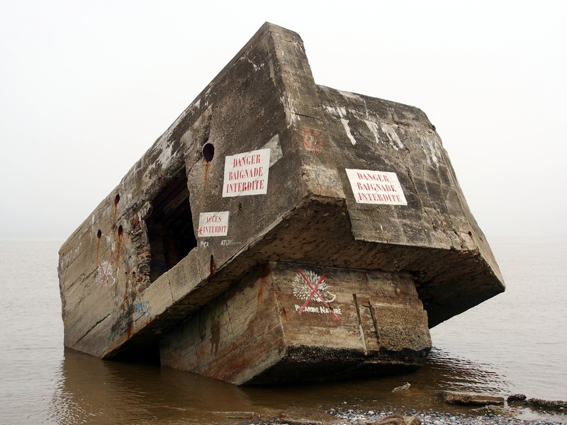defense, casemate, 4K, built structure, wood - material, clear sky, scenics - nature, day, sea, france, nature, water, waterfront, text, outdoors, communication