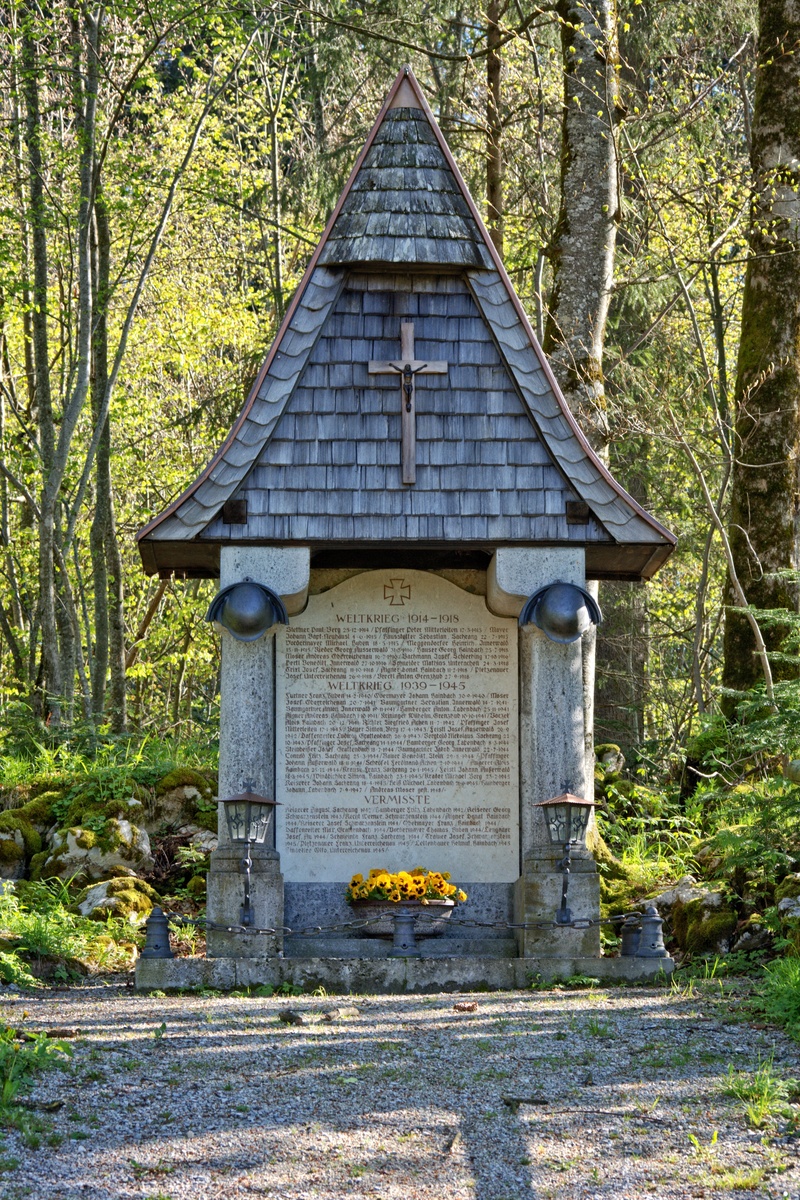 tree, monument, plant, building exterior, park - man made space, war memorial, chiemgau, memorial stone, change, favor, park, germany, green color, memory