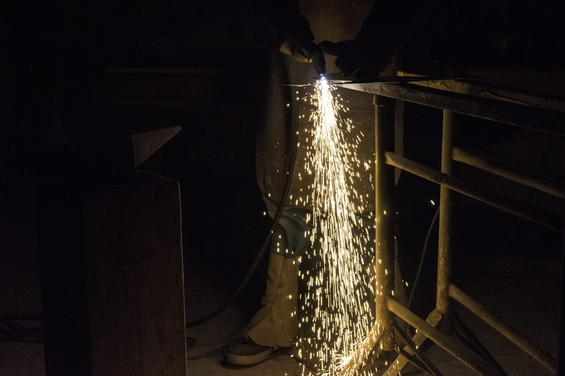 metal industry, steel, lights, sparkle, apparel, factory, forge, wood, giuliano negretto, glowing, plywood, housing, dark, burning, light, iron, flame