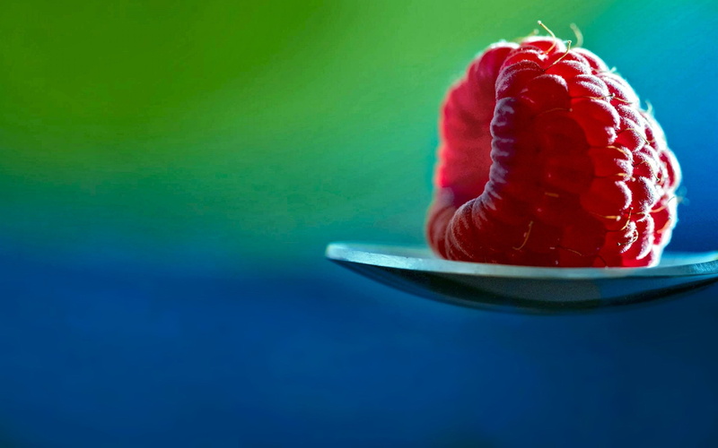 sweet, wellbeing, colored background, dessert, freshness, fruit, temptation, indulgence, indoors, berry fruit, food, blue, food and drink, macro, sweet food