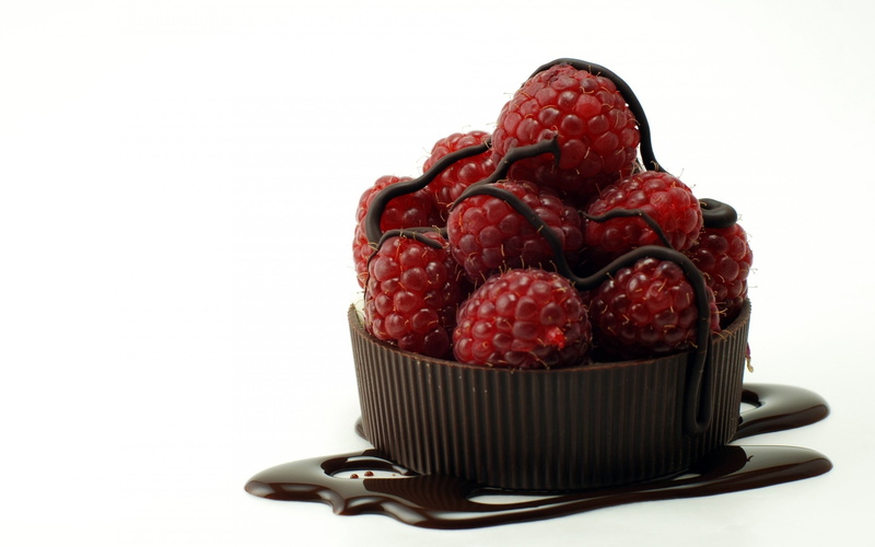 fruit, 2K, raspberries, food, macro