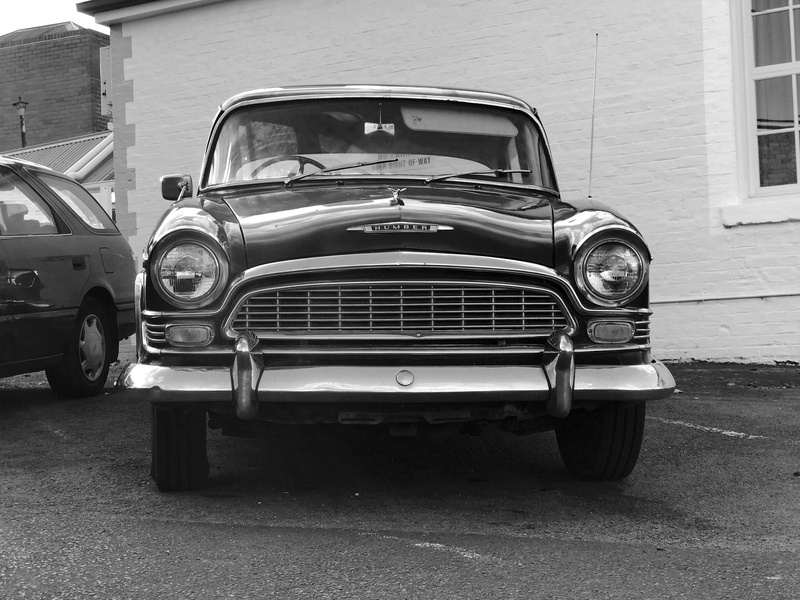 street, motor, silver colored, car, vintage, mode of transportation, old, black, day, collectors car, super snipe, stationary, grill, british, garage, land vehicle