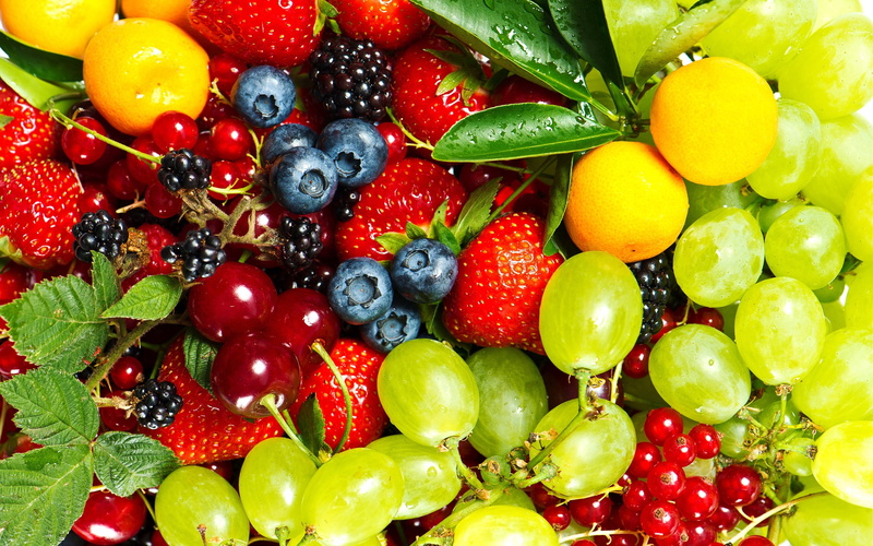 multi Colored, wellbeing, lime, ripe, still life, grape, gooseberries, kiwi - Fruit, large Group of Objects, lemon, abundance, freshness, gourmet, food