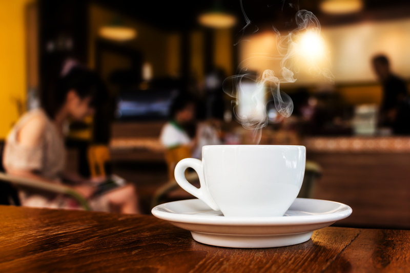 coffee, 4K, close-up, restaurant, coffee cup, coffee - drink, food and drink, table, crockery, drink, hot drink, cafe, refreshment, indoors, mug, saucer