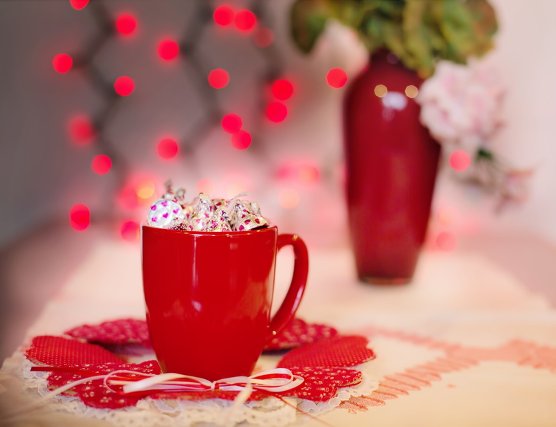 freshness, mug, table, ceramic, christmas, red, temptation, decoration, close-up, non-alcoholic beverage, food and drink, romance, coffee cup, coffee, tea cup