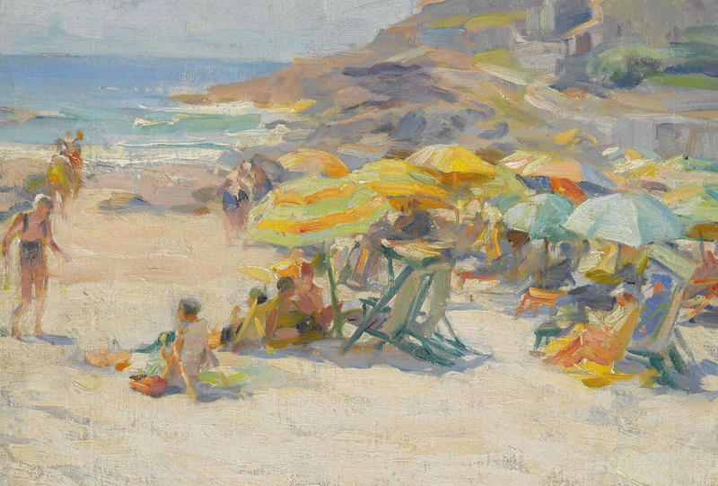 beach, 1080P, 1920, Mabel May Woodward, Perkins Cove. Ogunquit. Maine
