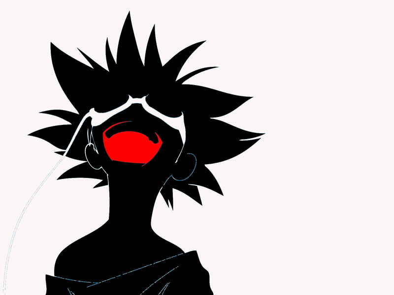 bebop, hd, radical, background, cowboy, simple, anime, Radical Edward, edward, x, art, cowboy bebop, 720P