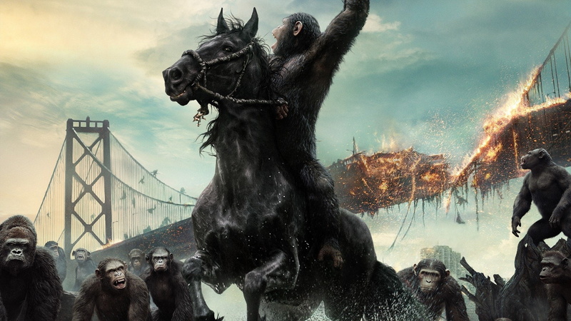 herbivorous, creativity, art and craft, black color, Dawn of the Planet of the Apes, animal representation, statue, animal themes, Movie, 1080P, cloud - sky