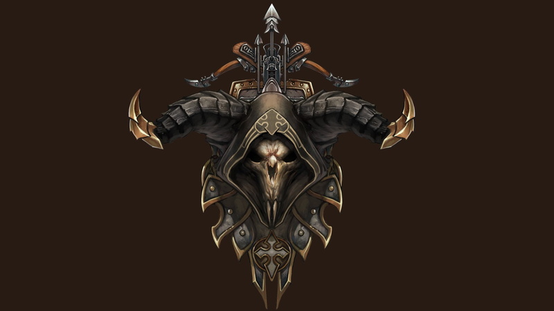 Demon Hunter (Diablo III), Diablo III, monster, illustration, Diablo, 1080P, skull