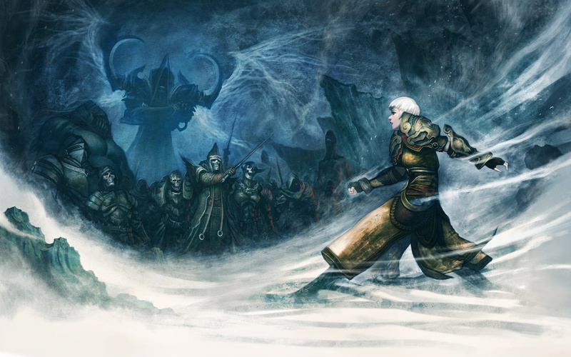 White Hair, Short Hair, Diablo III: Reaper Of Souls, Diablo, Monk (Diablo III), Woman Warrior, Undead, Malthael (Diablo III), 1080P