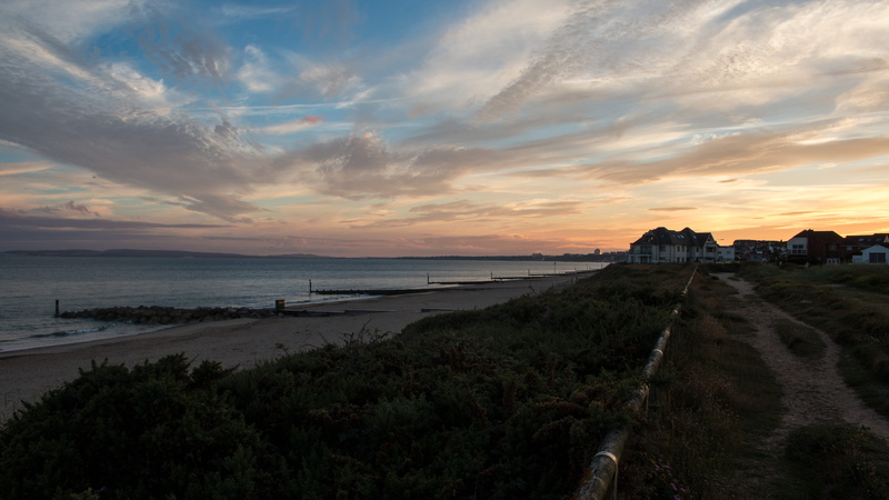 horizon, tranquil scene, plant, sunset, cloud - sky, sea, united kingdom, water, beauty in nature, non-urban scene, 5K, land, nature, idyllic, scenics - nature