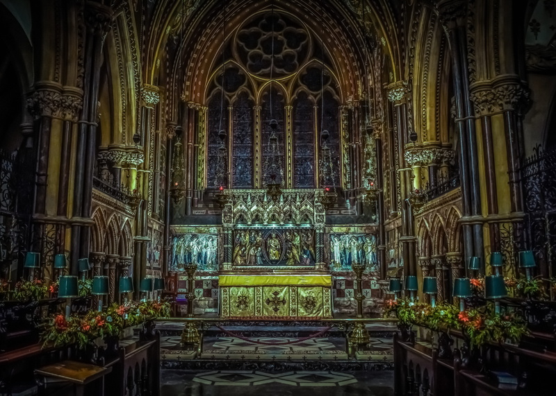 the past, architectural column, spirituality, built structure, interior, gothic, belief, arch, 5K, place of worship, building, religion, aisle, uk, ornate