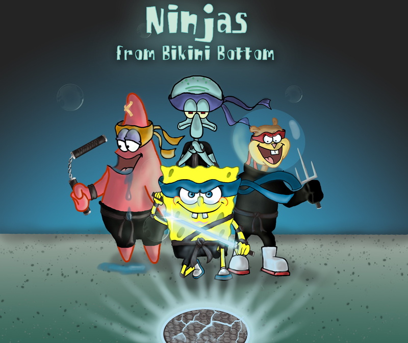 out, 2K, animation, water, cartoon, spongebob, family, sponge