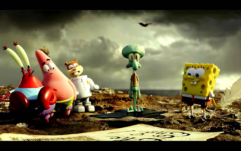 out, animation, family, cartoon, sponge, water, spongebob, 1080P