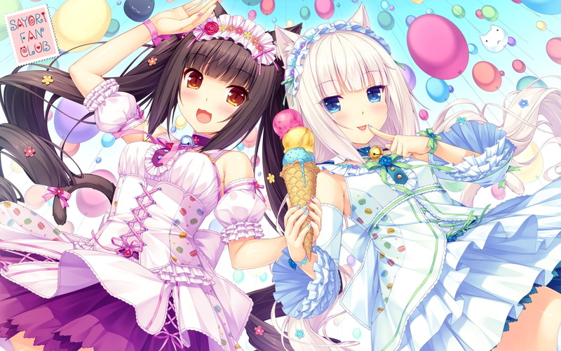 Anime, Vanilla (Nekopara), Chocola (Nekopara), Nekopara, 1080P