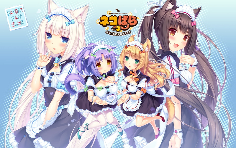 Vanilla (Nekopara), Nekopara, Anime, Cinnamon (Nekopara), Maple (Nekopara), 1080P, Chocola (Nekopara)