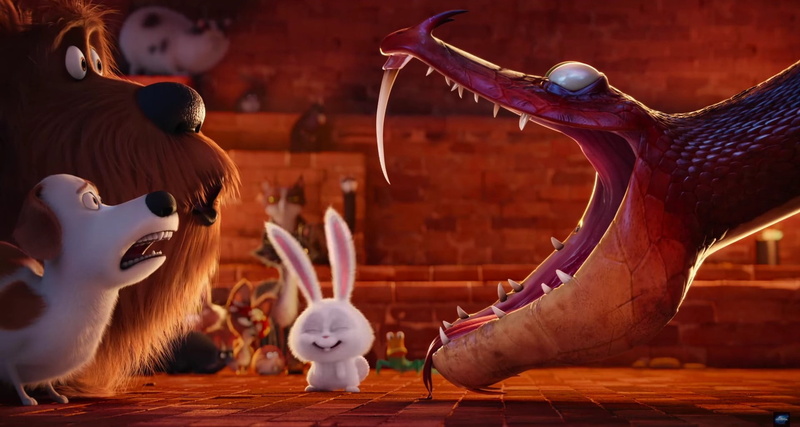 cartoons, mammal, day, wood - material, table, human representation, decoration, creativity, no people, animated movies, sculpture, the secret life of pets