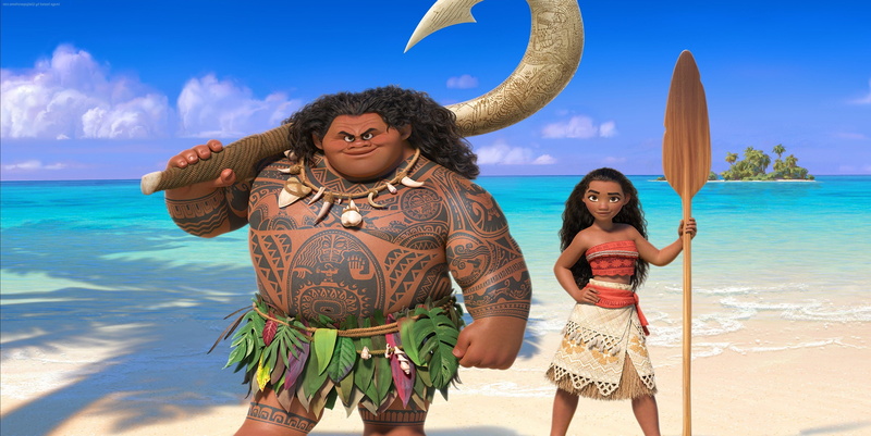 cloud - sky, vacations, trip, moana, land, three quarter length, 2016 movies, nature, women, holiday, standing, adult, sky, looking at camera, two people