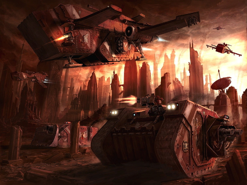 building, spaceships, textile, residential district, warhammer, 720P, blood ravens, architecture, battle, sunlight, industry, nature, space marines, light