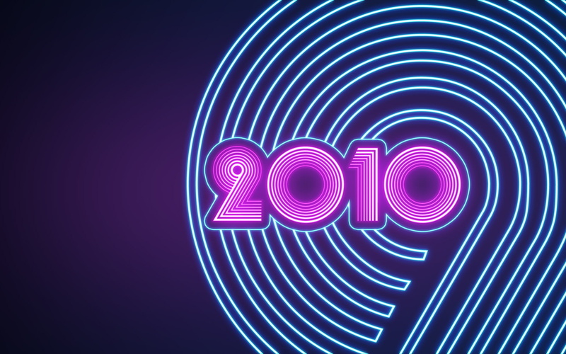 dark, pink, 2010, 1080P, New year, turquoise
