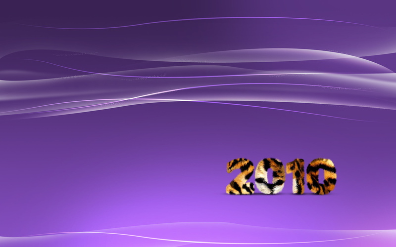 tiger, wave, line, 2010, new year, 2K, background, text, purple, strip, overlay