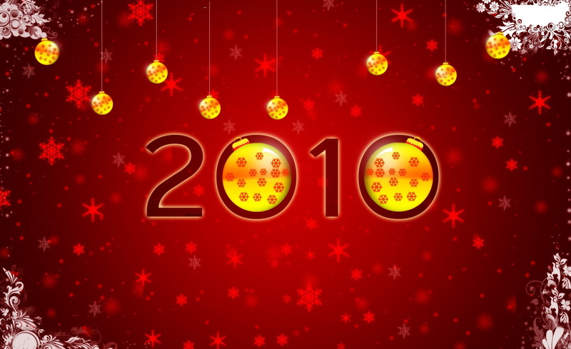 wall - building feature, Happy, instrument of time, indoors, western script, new, no people, Holidays, illuminated, text, 1080P, New Year, 2010, accuracy