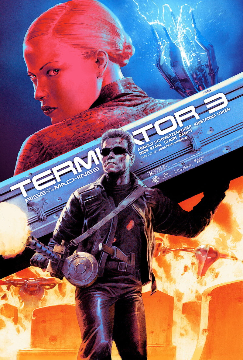 artwork, Kristanna Loken, Arnold Schwarzenegger, 720P, movies, Terminator 3: Rise of the Machines