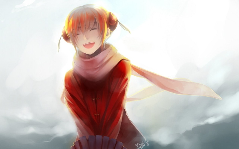720P, Kagura, Gintama, anime girls