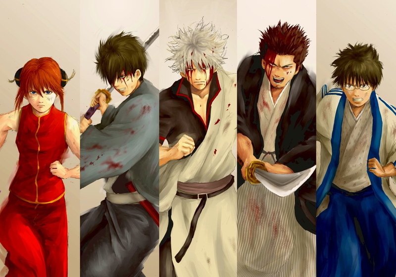 1080P, Kagura (Gintama), Kondo Isao, Gintama, Shimura Shinpachi, Anime, Gintoki Sakata, Toushirou Hijikata