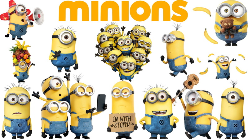 Minions, Kevin (Minions), Yellow, Stuart (Minions), Minions (Movie), Movie, 1080P, Bob (Minions)