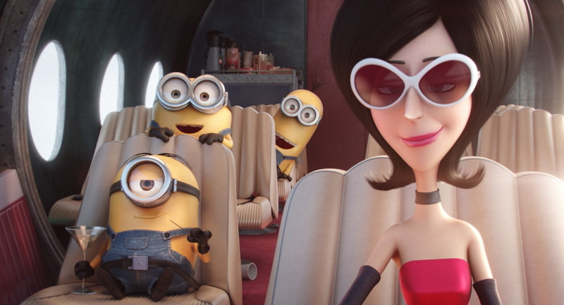 headshot, young adult, hairstyle, front view, clothing, glasses, portrait, adult, Kevin (Minions), one person, women, Scarlet Overkill, sunglasses, looking at camera