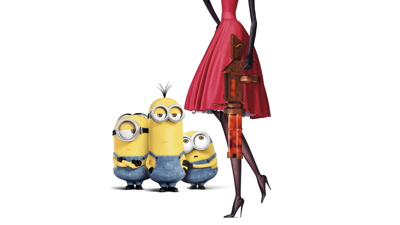 equipment, white background, Movie, indoors, creativity, 1080P, red, Kevin (Minions), art and craft, toy, studio shot, no people, musical equipment, yellow