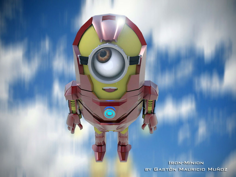 yellow, 480P, funny, despicable Me, minion, cute