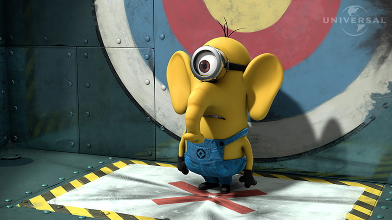 480P, yellow, elephant, minion, funny, minion Elephant