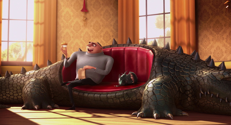 Despicable Me, domestic room, 1080P, leisure activity, chair, contemplation, adult, full length, furniture, young adult, day, lifestyles, Gru (Despicable Me)