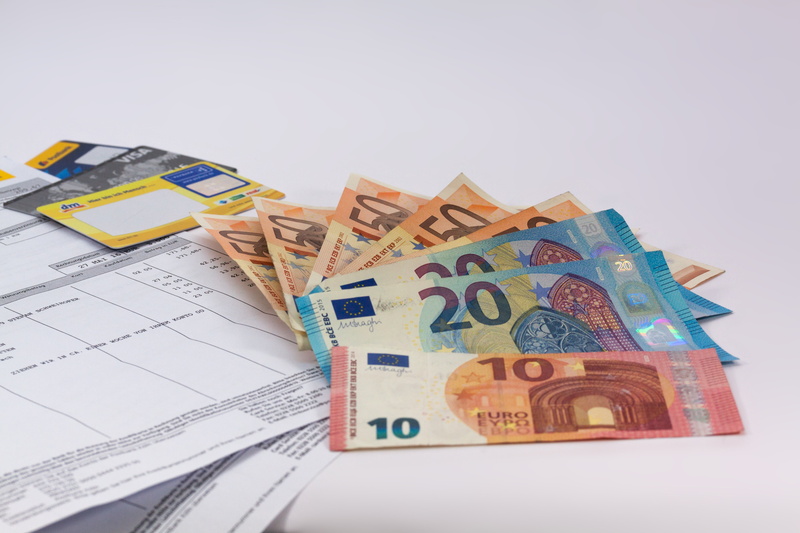 savings, wealth, 4K, still life, indoors, europe, financial world, economy, assorted, currency, banknotes, bill, banknote, number, payback, no people
