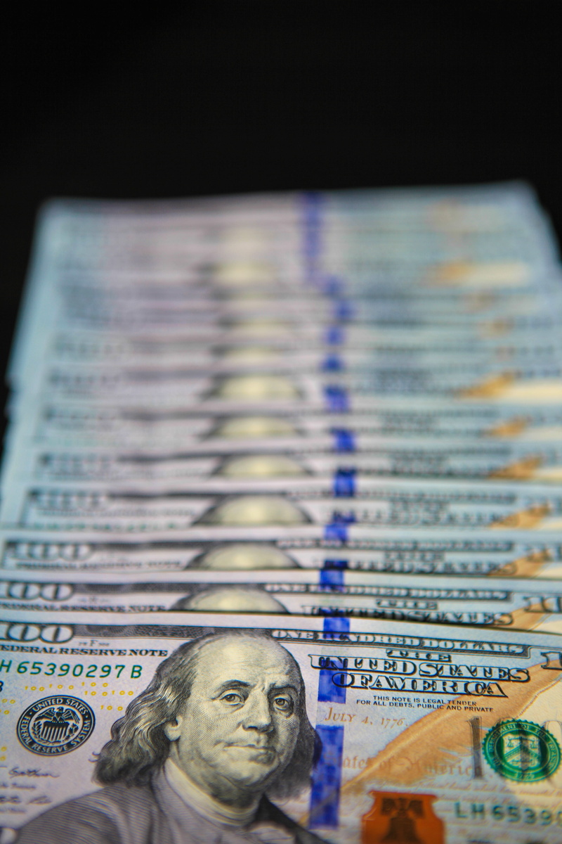 success, investment, debt, finance, economics, money, black background, bank, dollar, exchange rate, american, bundle, heap, economy, pile, number, selective focus