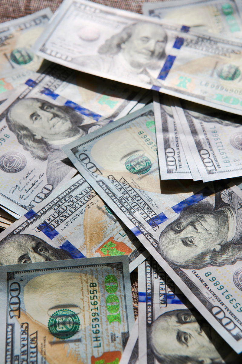 abundance, money, wealth, paper currency, financial, new, male likeness, variation, heap, choice, bundle, banknote, dollar, hundred, bank, investment, close-up