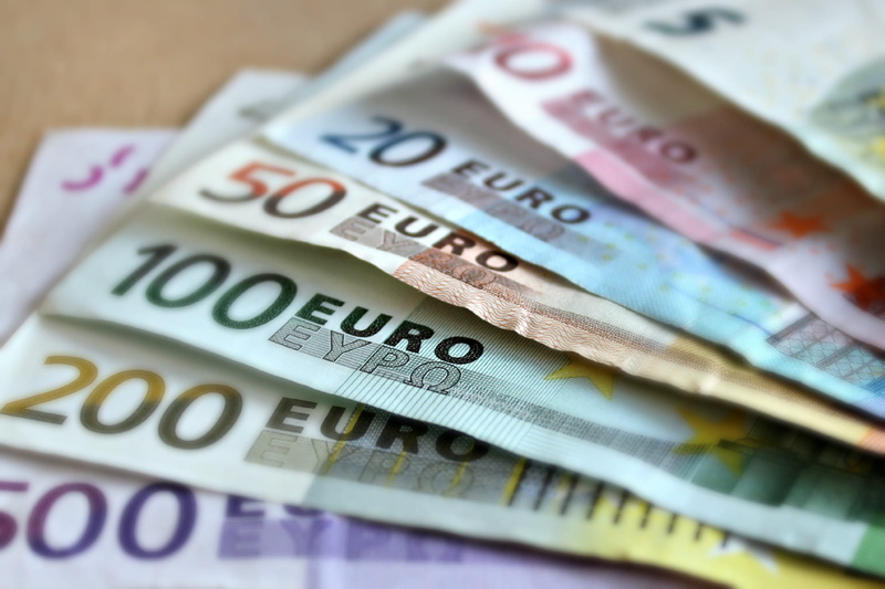 selective focus, studio shot, wealth, cash, 1080P, salary, high angle view, investment, euro, close-up, savings, indoors, debt, still life, finance, currency