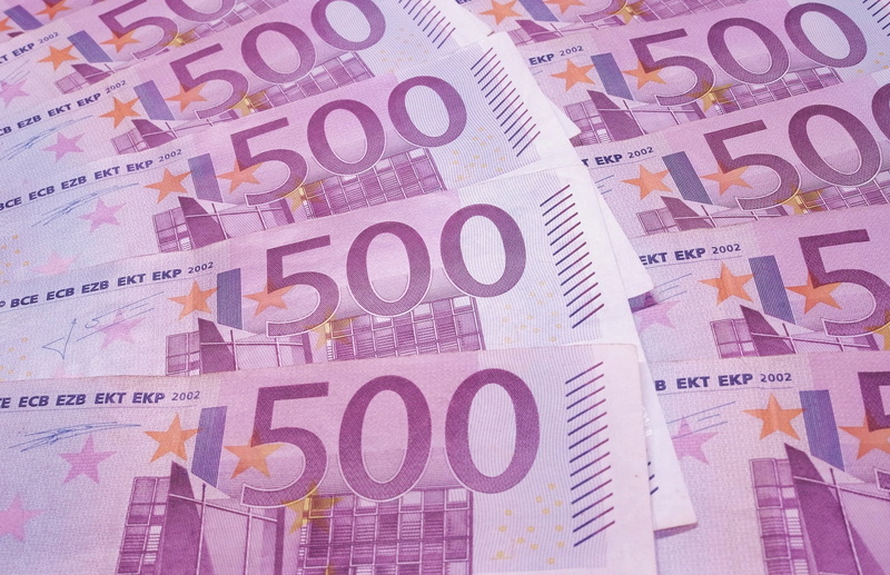 full frame, cash, large group of objects, indoors, close-up, paper currency, number, 500, money, banking, still life, luxury, commerce, euros, bill, bank