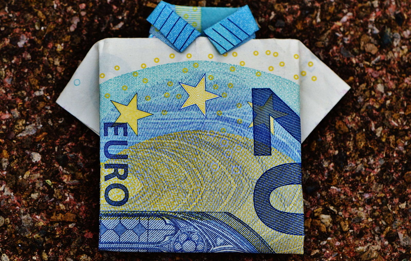 close-up, single object, 20 euro, money, the last shirt, cash and cash equivalents, representation, communication, land, 4K, floral pattern, change, high angle view