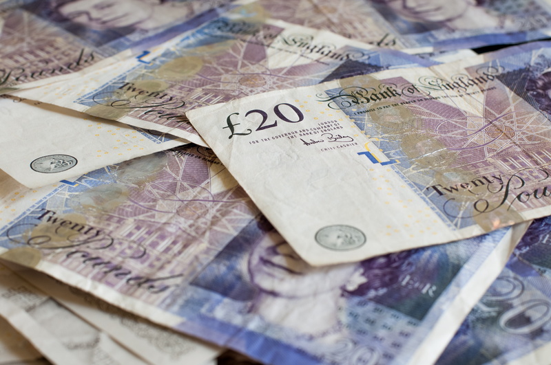 British pounds, 4K, currency, paper