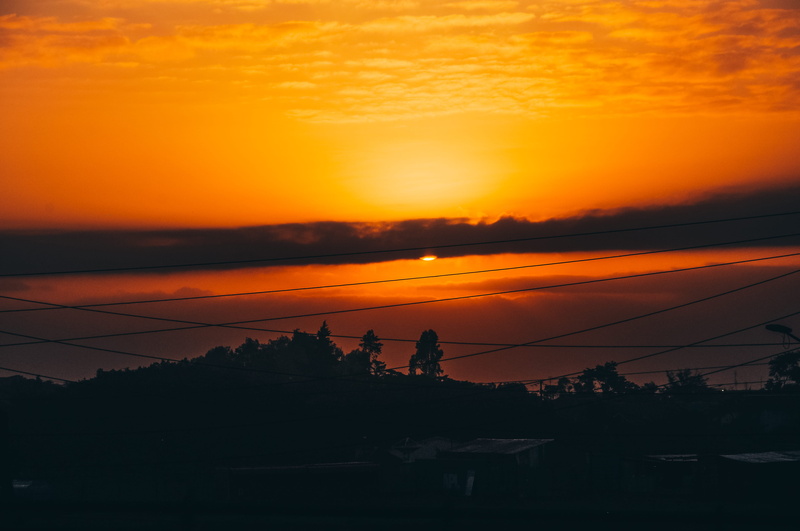 safari, sunrise, technology, silhouette, earlybird, cloud - sky, tranquil scene, beauty in nature, romantic sky, telephone line, scenics - nature, nature