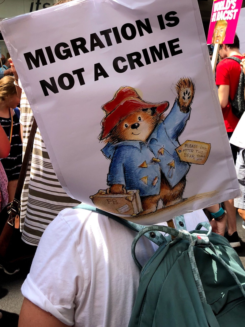 dump, for sale, stuffed toy, communication, outdoors, retail, incidental people, crime, bear, script, art and craft, smile, market, dumptrump, toy, the george