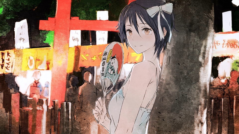 creativity, built structure, 1080P, abandoned, standing, architecture, day, young adult, street art, anime festivals anime girls nisekoi tsugumi seishirou